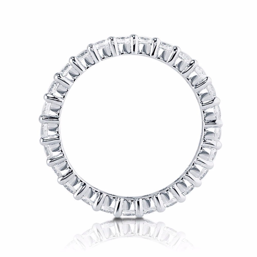 1.00 ct G-H VS2 Diamond FULL Eternity 14k Ring - Picture 5 of 8